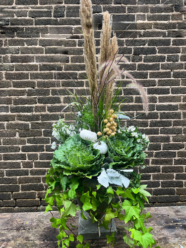 Fall Exterior Planter