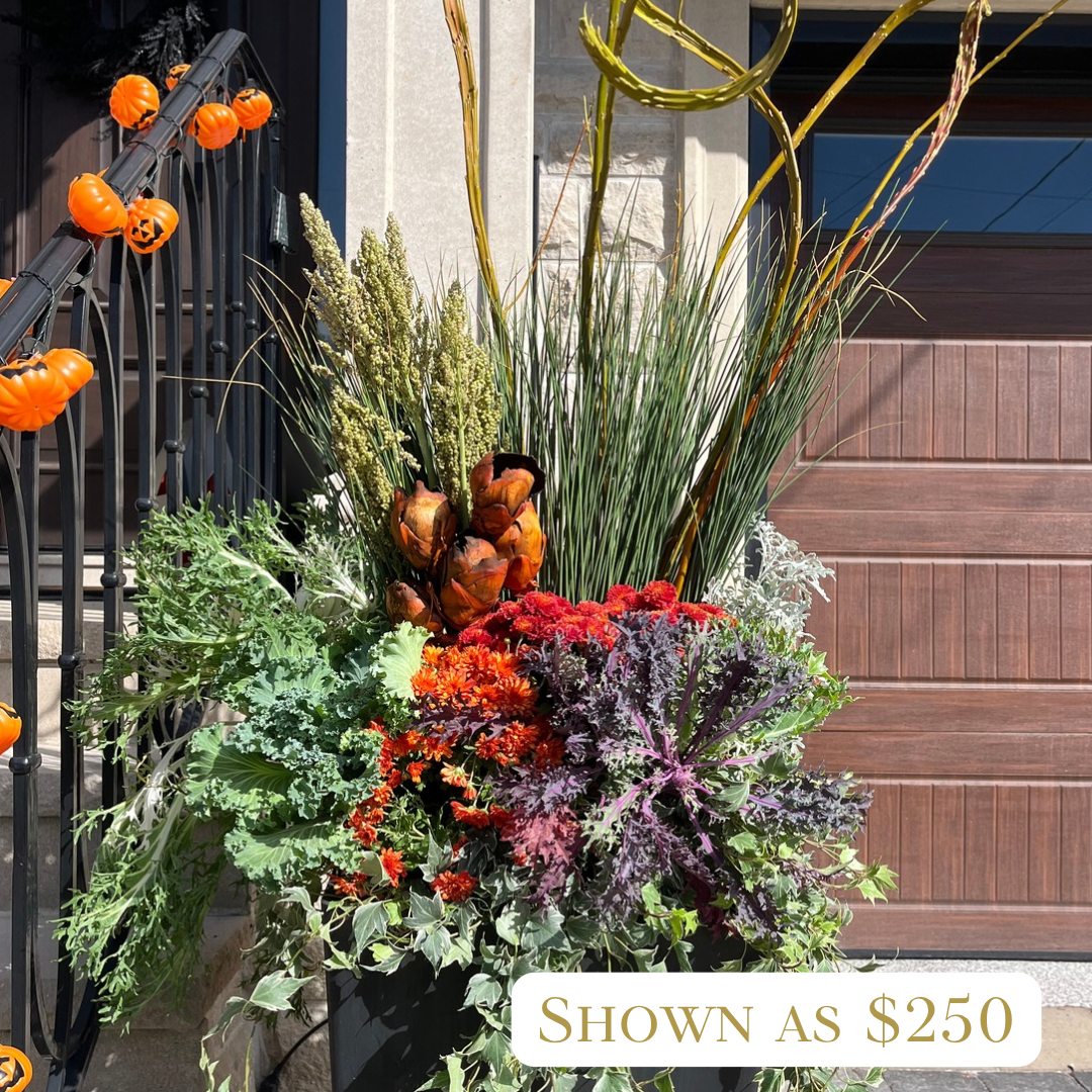 Fall Exterior Planter