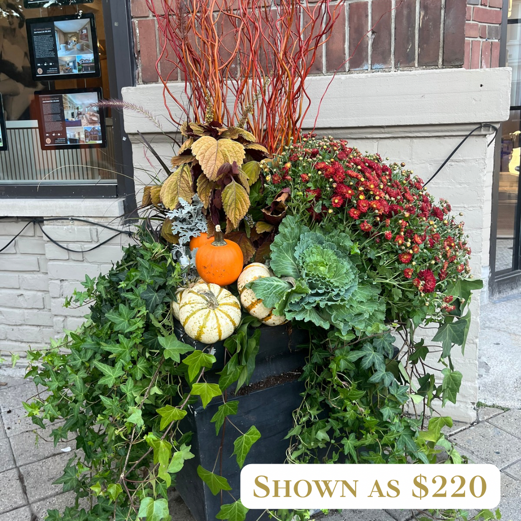 Fall Exterior Planter
