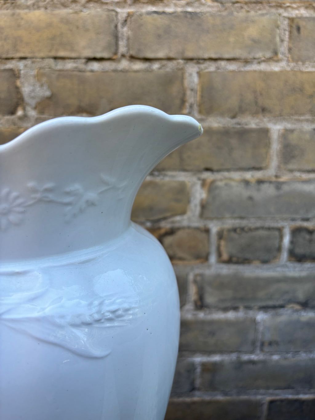Ironstone Wheat Pattern Pitcher