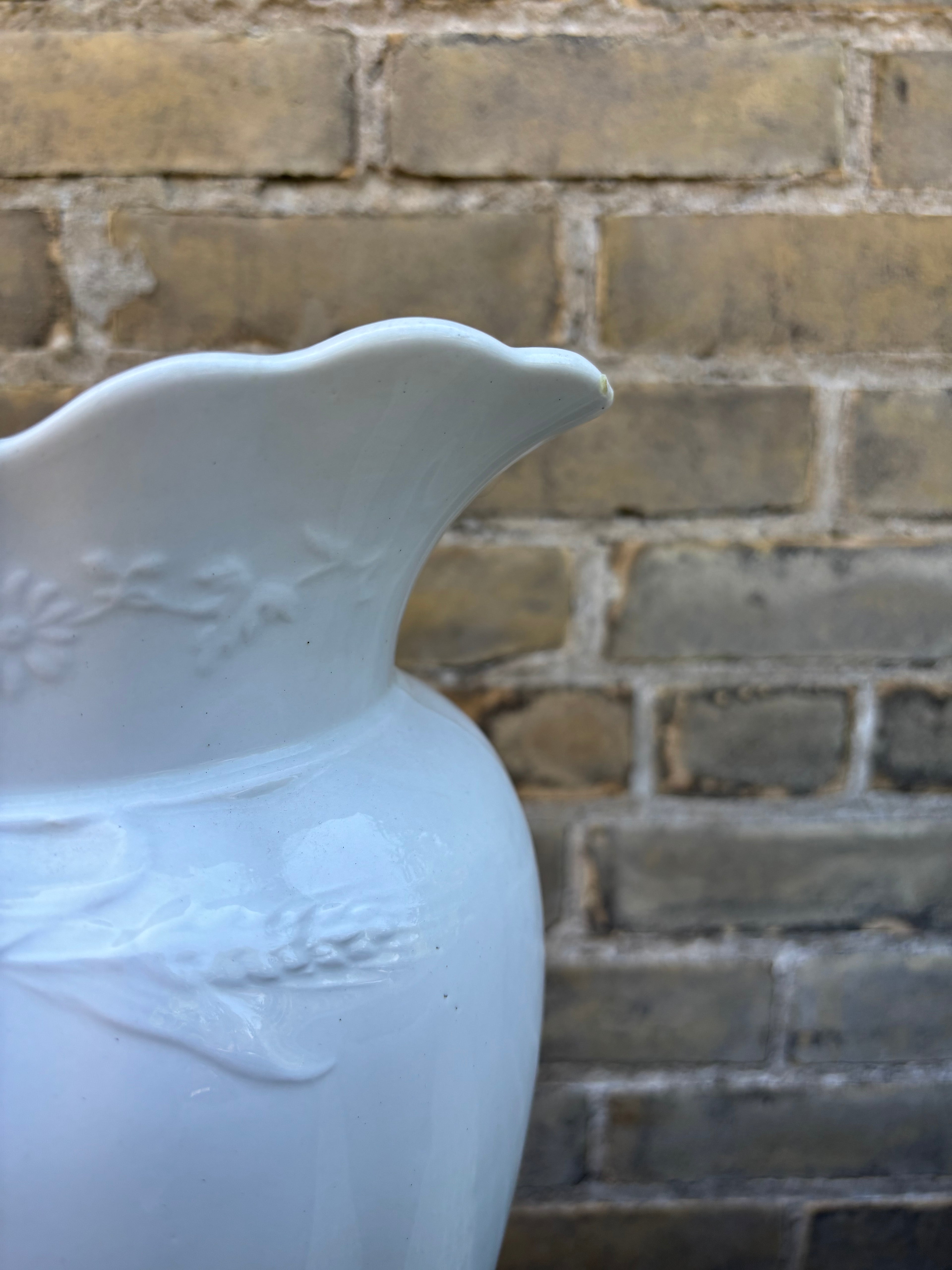 Ironstone Wheat Pattern Pitcher