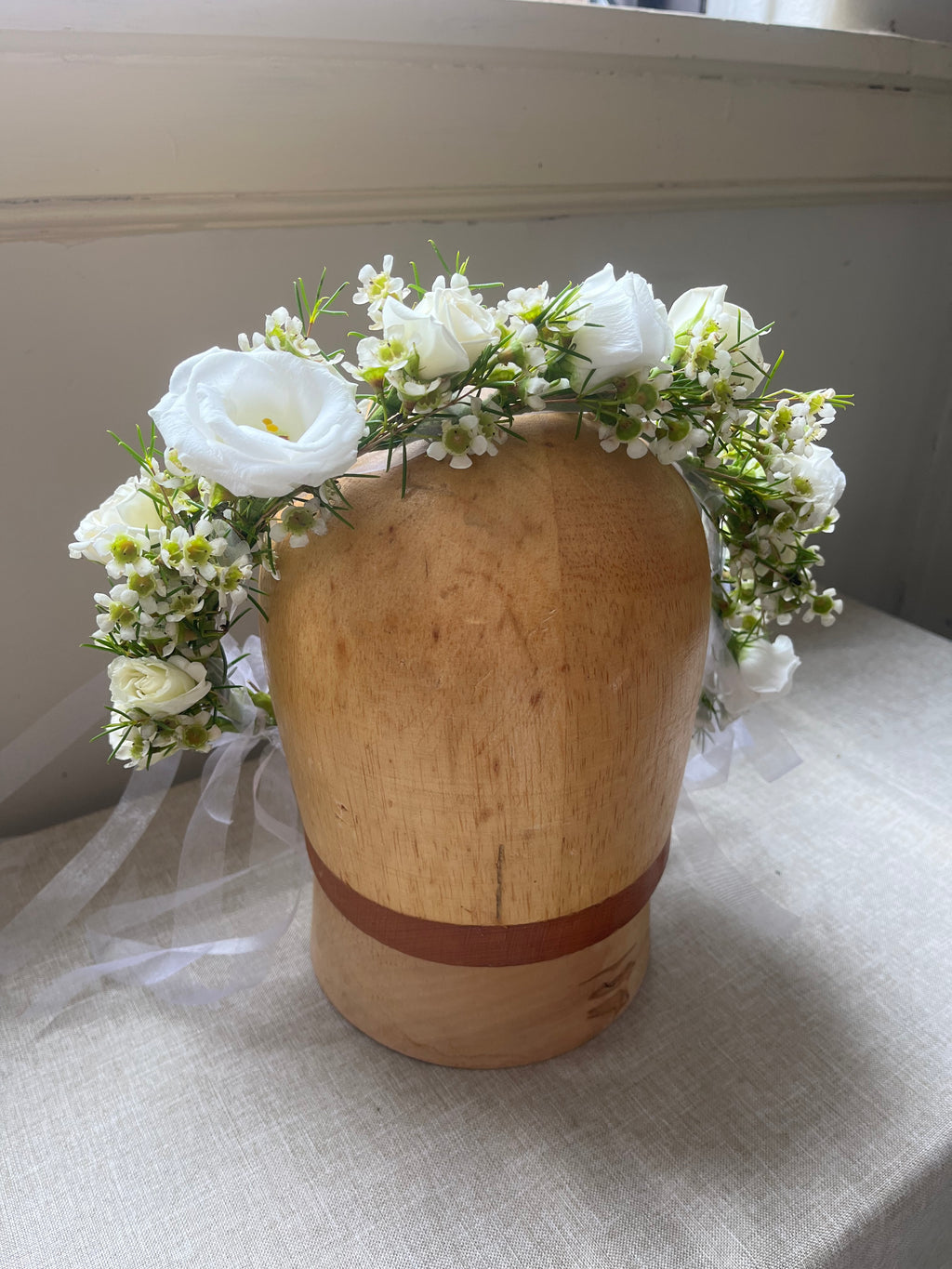Dainty White Flower Crown