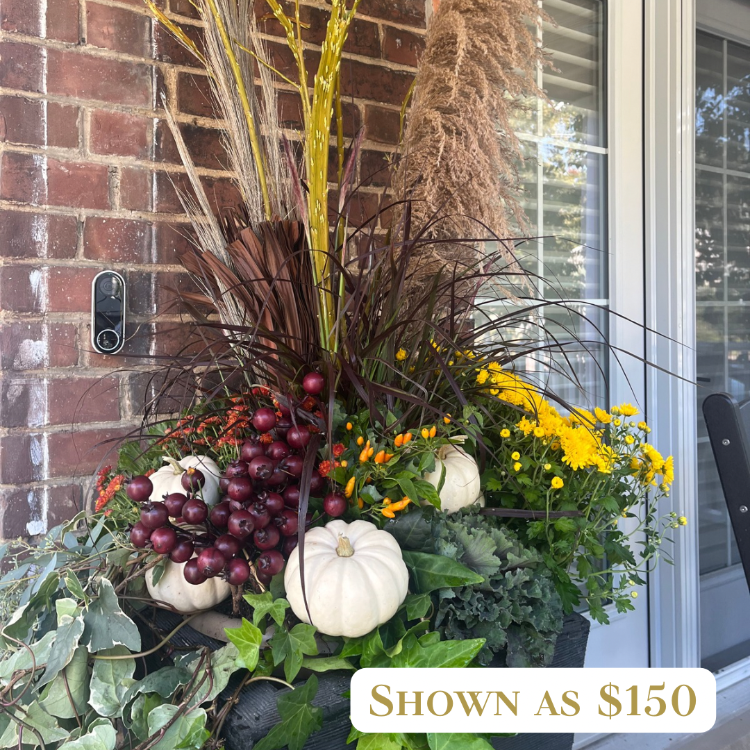 Fall Exterior Planter