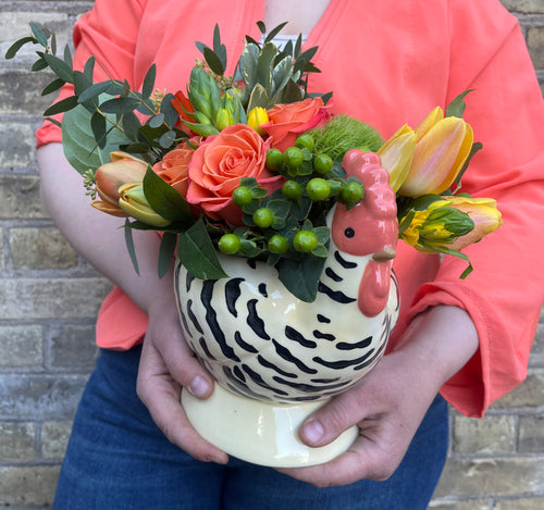 Spring Rooster Floral