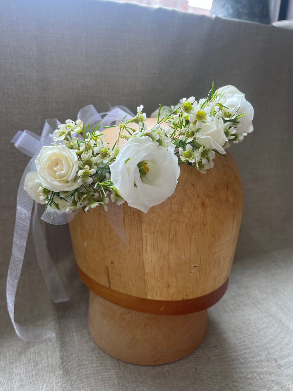 Dainty White Flower Crown