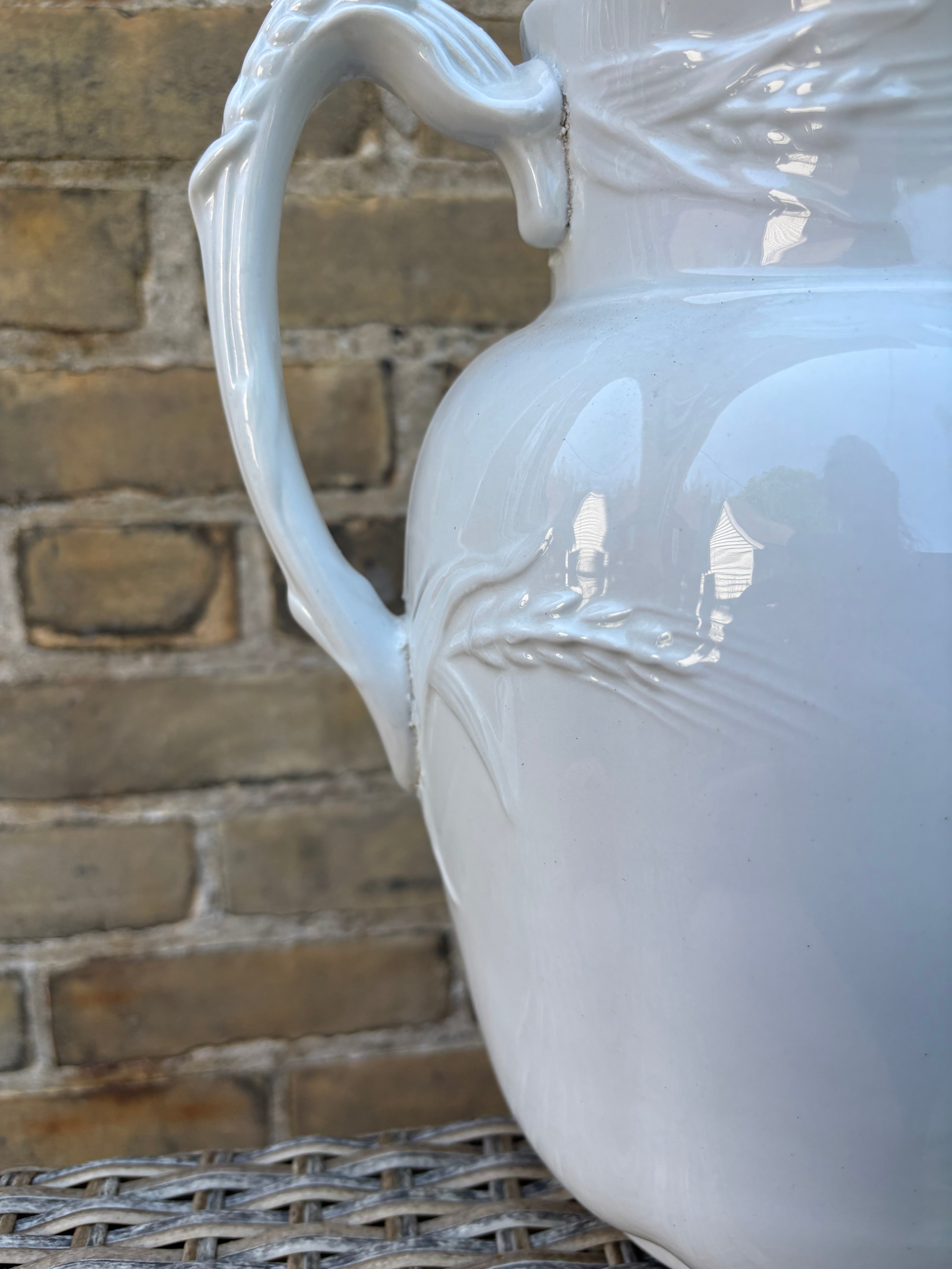 Ironstone Wheat Pattern Pitcher