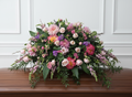 Garden Bounty Casket Spray