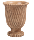 Basket Weave Pedestal Planter