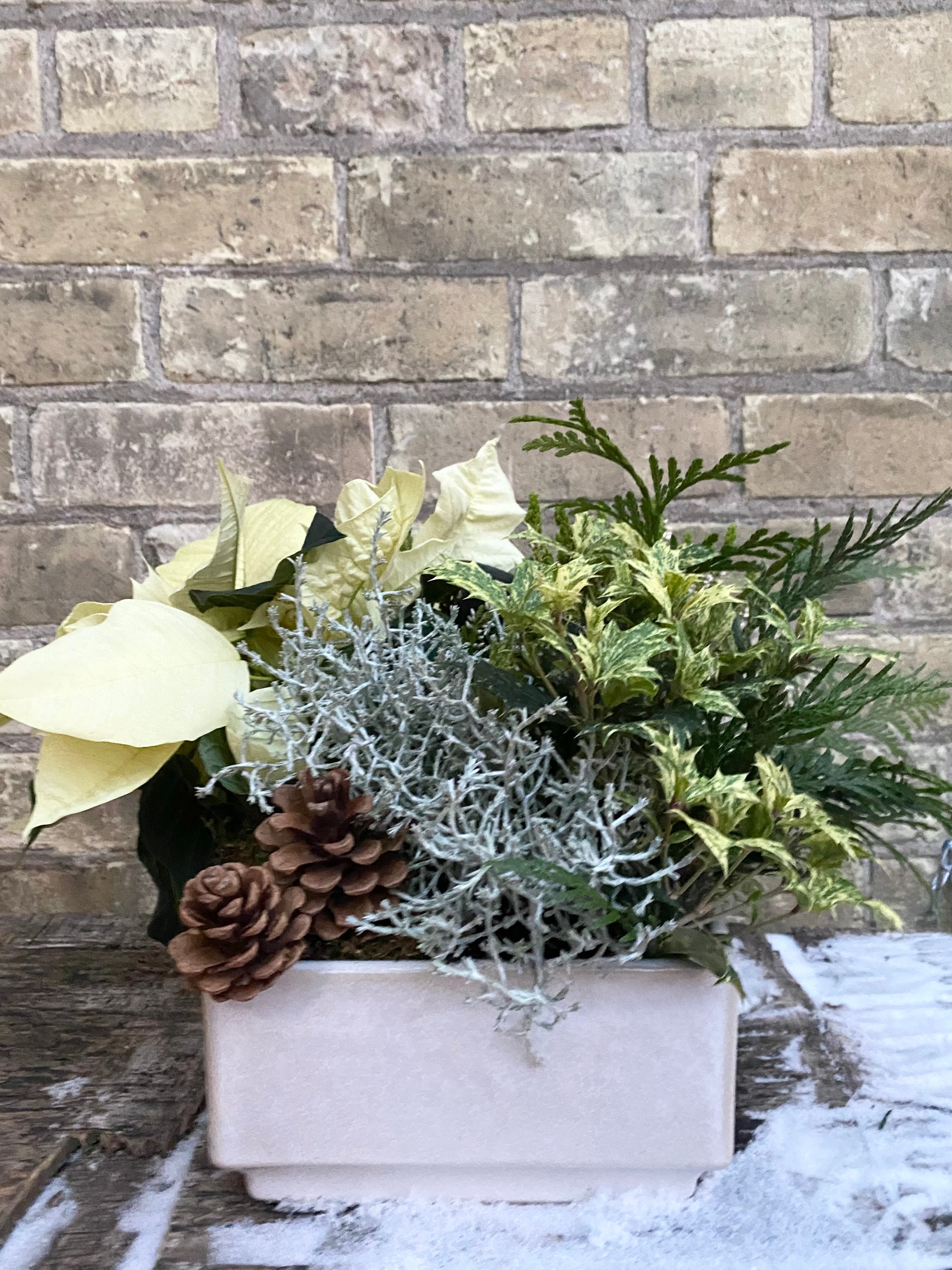 Frosty Winter Planter