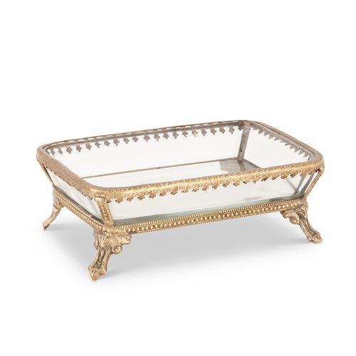 Cut Class Footed Soap Dish